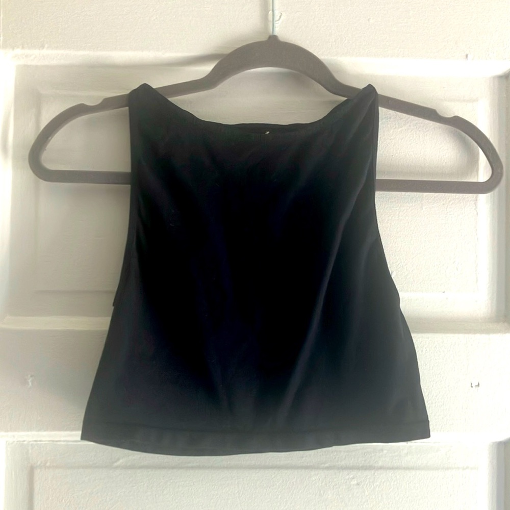 Free people cropped black top - size XS/S